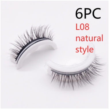 Reusable 3D Mink Lashes Natural False Eyelashes Self Adhesive Fake Glue Free Makeup Eyelash Extension Silk Reusable 3D Mink Lashes Natural False Eyelashes Self Adhesive Fake Glue Free Makeup Eyelash Extension Silk